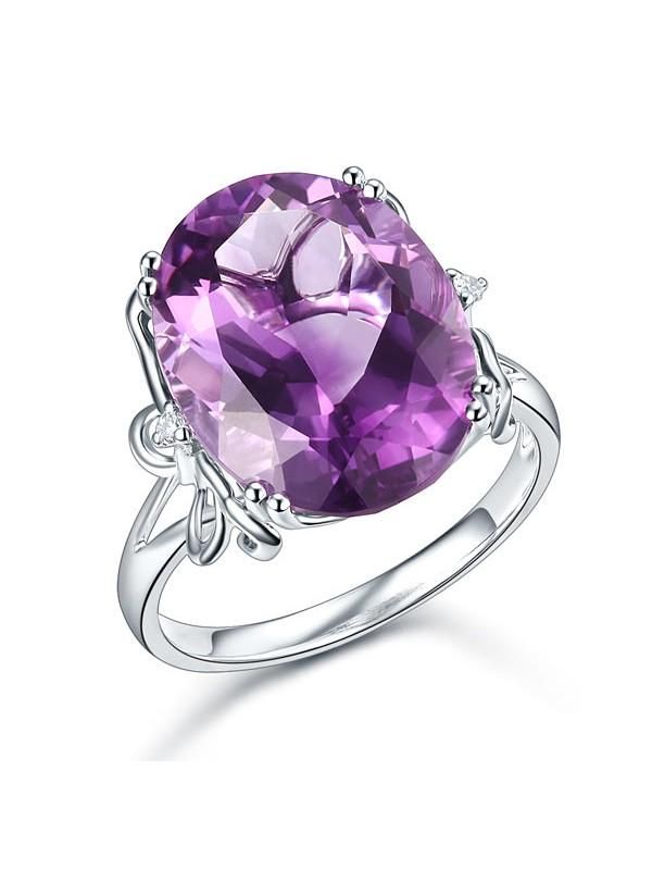 Mens Wedding Ring Perth  8.30ct Oval Cut Luxury Amethyst Dress Ring, Available in All Metals