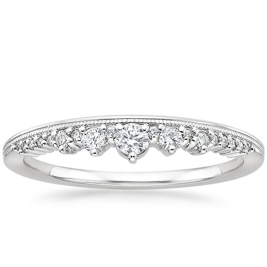 Average Cost Engagement Ring Australia  0.20ct Wedding Band, Delicate Half Eternity Ring