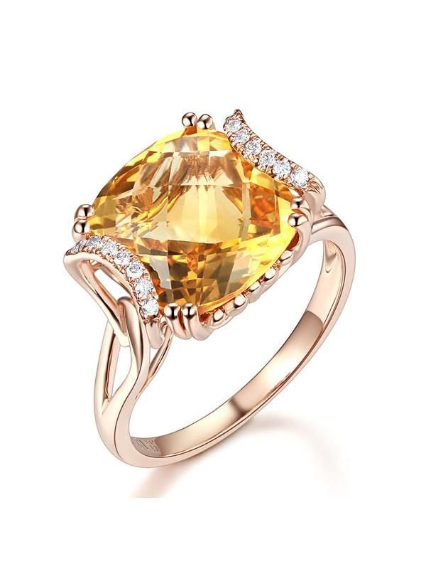 Wedding Bands Qatar  6.00ct Cushion Cut Luxury Citrine Dress Ring, Available in All Metals