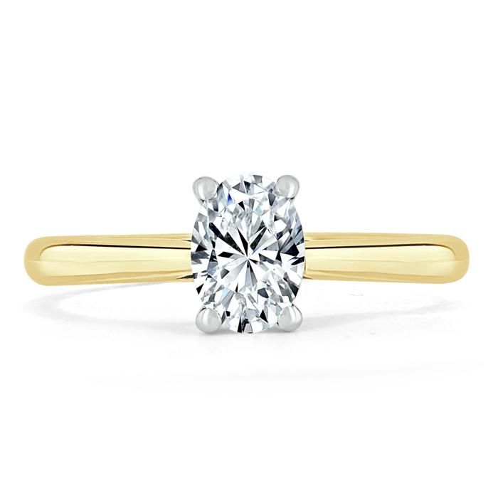 Proposal Ring Price Singapore  Oval Cut Moissanite Engagement Ring, Classic Design