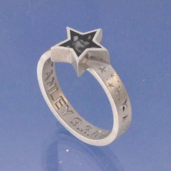 Cremation Ash Ring. Stellar Remembrance