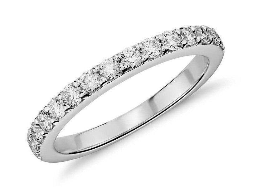 Wedding Rings Brisbane  0.50ct Wedding Band, Delicate Half Eternity Ring