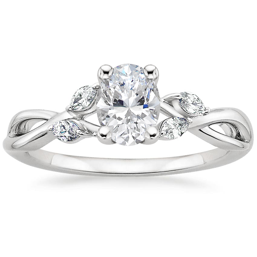 Proposal Ring Price Singapore  Oval Cut Moissanite Engagement Ring, Classic Style