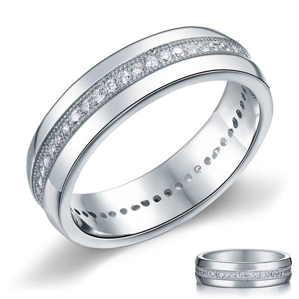 Wedding Band Sets Australia  0.75ct Men's Wedding Band Set In Solid Sterling Silver 925