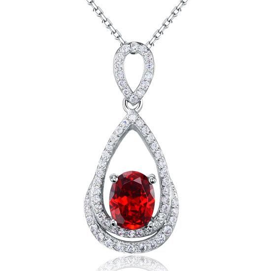 Saudi Gold Wedding Ring Price  2.00ct Bridal Oval Ruby Halo Pendant, Bridal Halo Diamond Necklace, 925 Silver