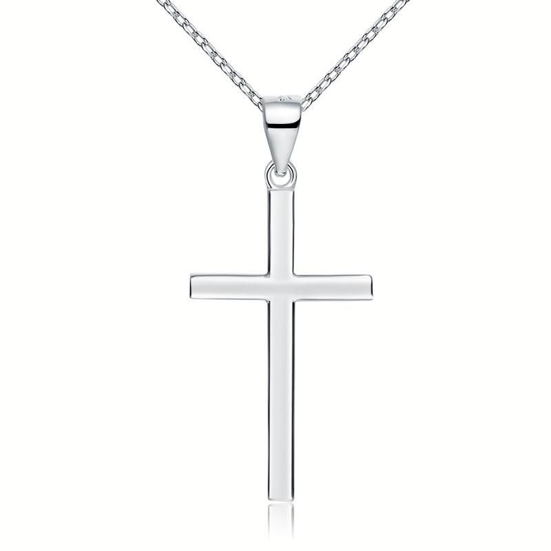 Best Engagement Rings Nz  Sterling Silver Cross Pendant, Crucifix Necklace, 925 Sterling Silver