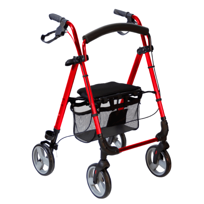 Andadera Rollator de Aluminio, Plegable