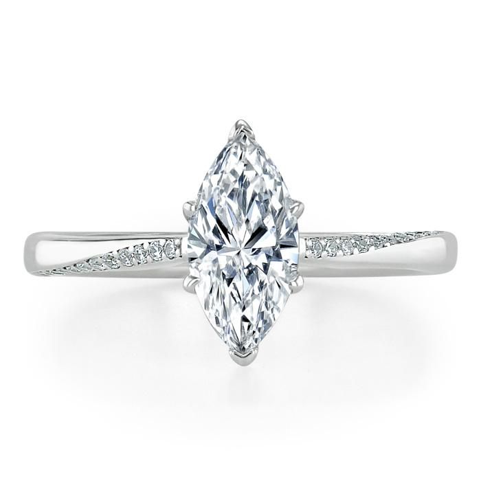 Diamond Wedding Bands Sydney  Marquise Cut Moissanite Engagement Ring, Classic Style