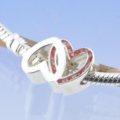 Cremation Ashes Bead - Entwined Heart