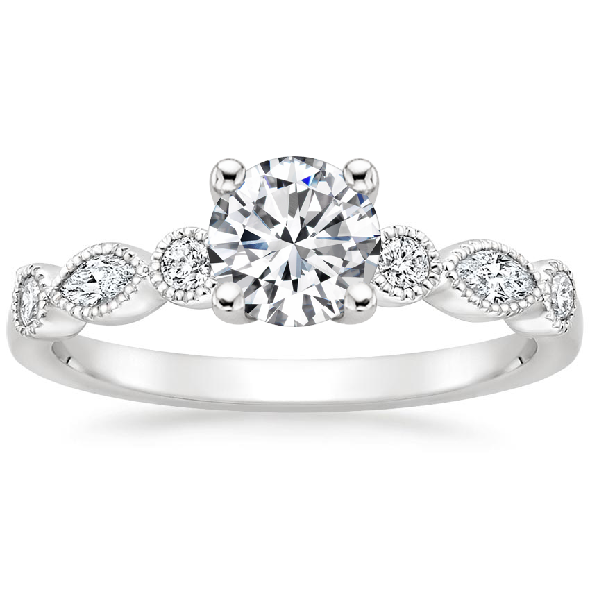 Custom Wedding Rings Adelaide  Lab-Diamond, Vintage Round Cut Engagement Ring