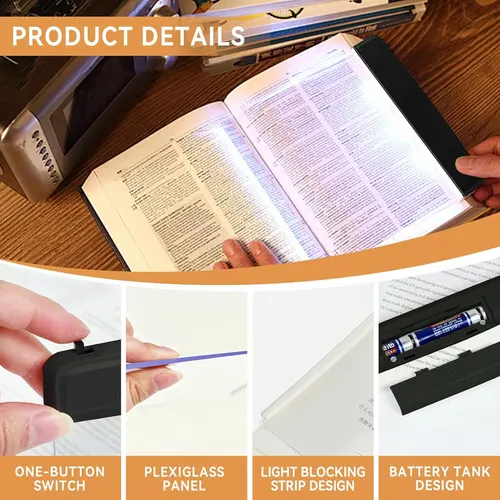 🔥🔥Multifunctional LED flat-panel night vision reading lamp🎁