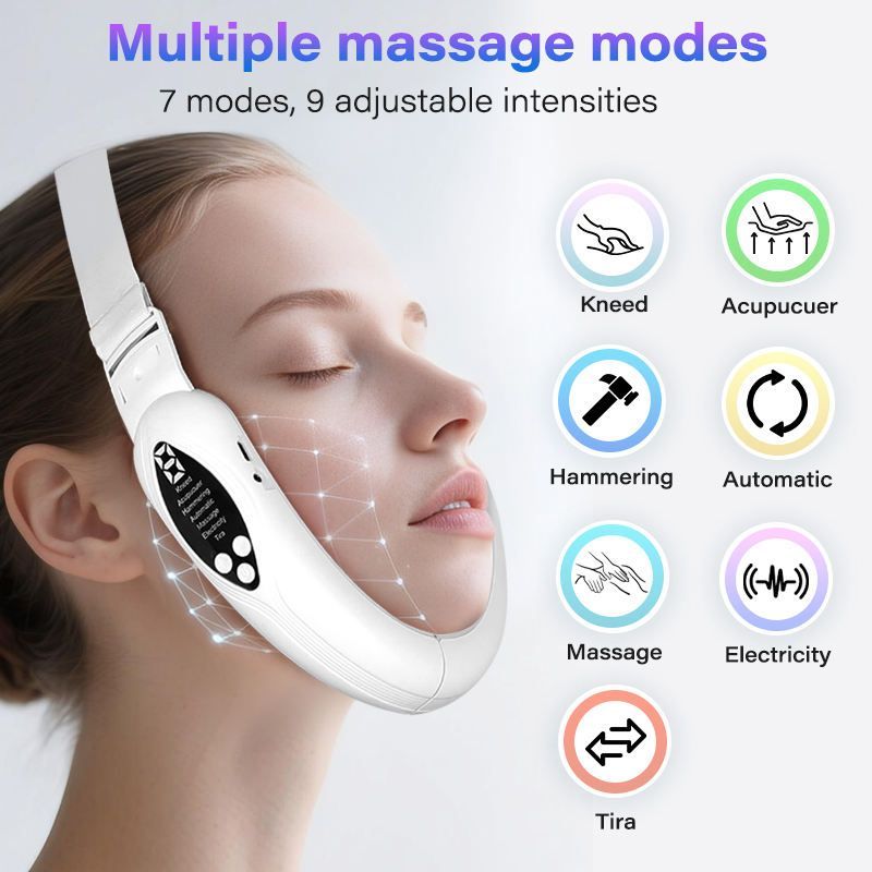 V Line Massage v Shape Machine Face Lift Sculptor Electric Face Lifting Belt V-Shaped Facial Machine