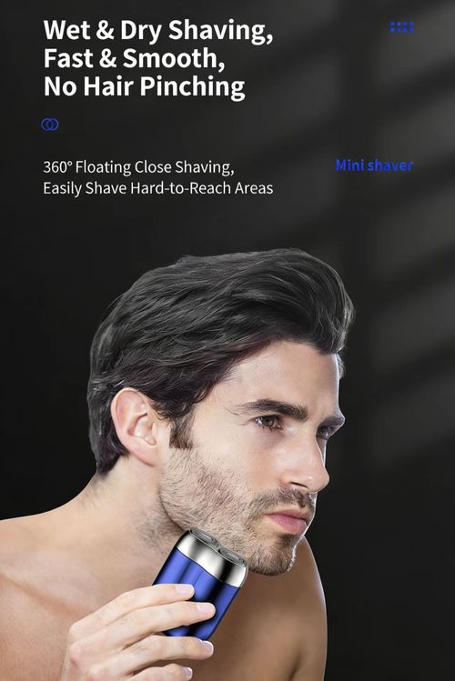 🔥🔥New Magnetic Dual-head Electric Shaver | Mini, Waterproof & Rechargeable for Travel