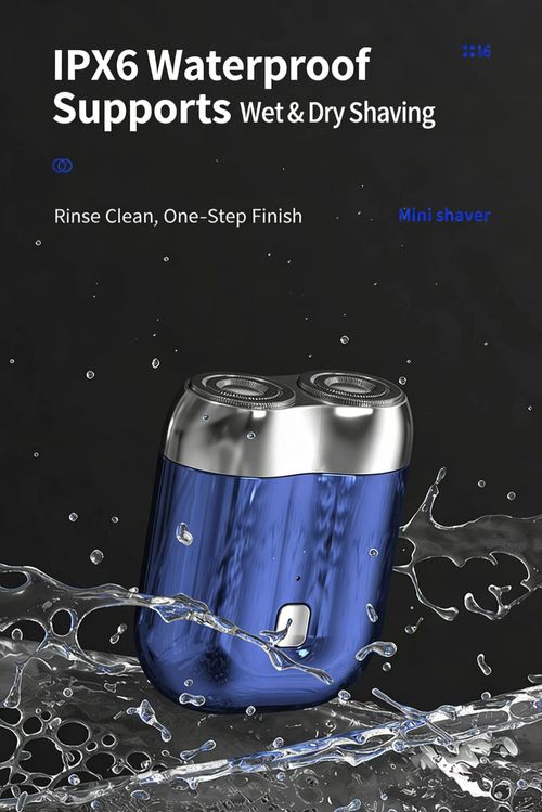 🔥🔥New Magnetic Dual-head Electric Shaver | Mini, Waterproof & Rechargeable for Travel