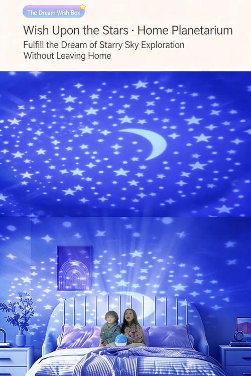 🌙 🌟 🌟 Whimsical Rotating Star Projector & Music Box Transform your child's bedroom into a magical, dreamy galaxy.
