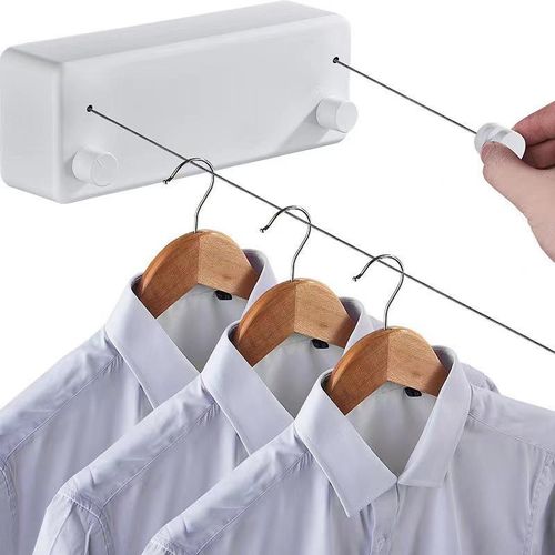 Invisible retractable clothesline