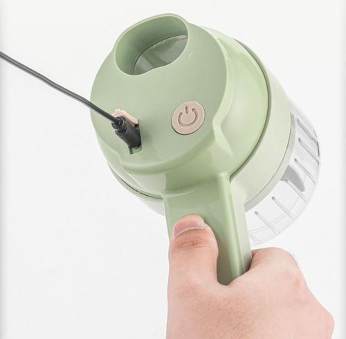 4-in-1 Electric Fruit & Vegetable Tool Set Wireless Multifunctional Garlic Masher Cabbage Cutter Meat Grinder Peel Slice Mixer