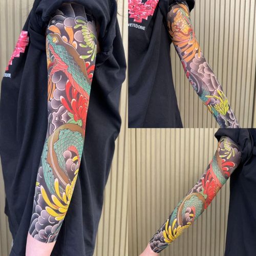 HOT Tattoo Cooling Arm Sleeves - No Pain, No Commitment, Sun Protection for Ghana
