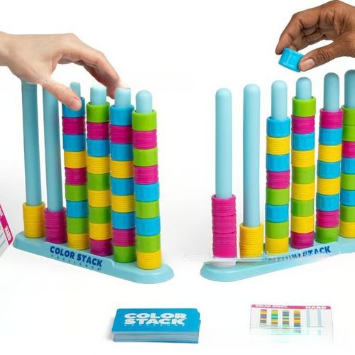 New color stack challenge fun puzzle party game for kids&adults