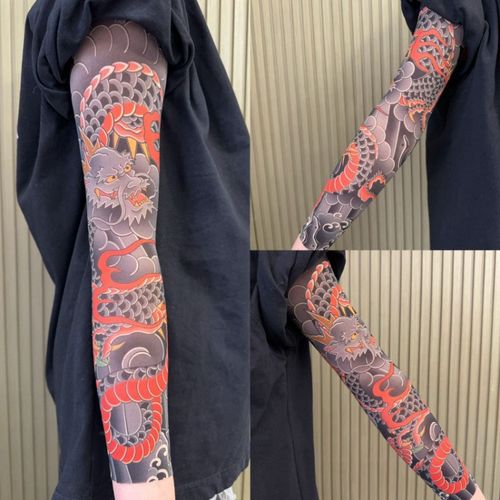 HOT Tattoo Cooling Arm Sleeves - No Pain, No Commitment, Sun Protection for Ghana