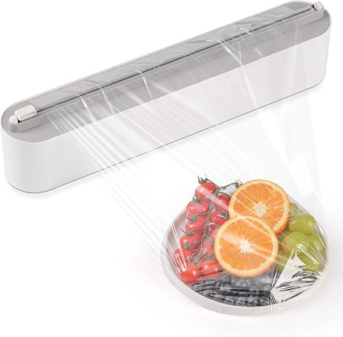 Magnetic cling film cutter for kitchen, Adjustable dispenser box for baking paper and aluminum foil