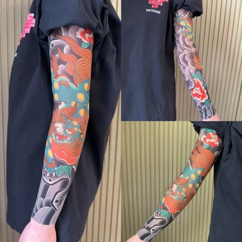 HOT Tattoo Cooling Arm Sleeves - No Pain, No Commitment, Sun Protection for Ghana