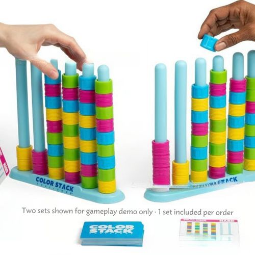 New color stack challenge fun puzzle party game for kids&adults