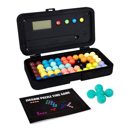 Family Timed Logic Bead Puzzle Toy | 2 Challenge Modes + Guide Book, Brain Training Game for Kids (3+) & Adults