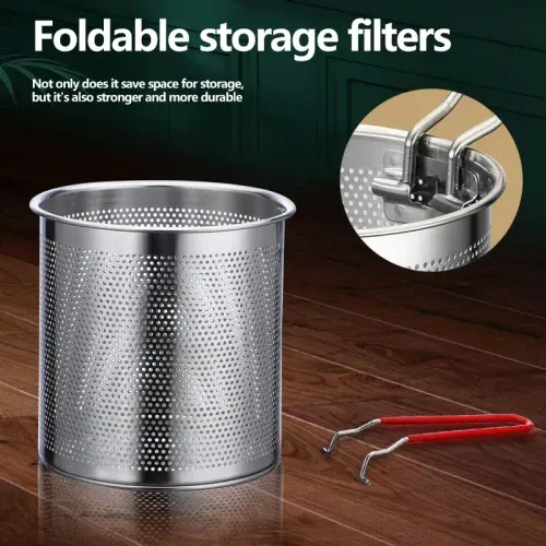 Anti-Splash Mini Deep Fryer Pot, Safe Oil Drain Basket, Multi-Use for Daily Home Frying