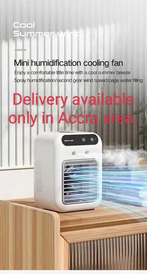 Mini humidification cooling fan- Your Summer Cooling Savior （Only in Accra）