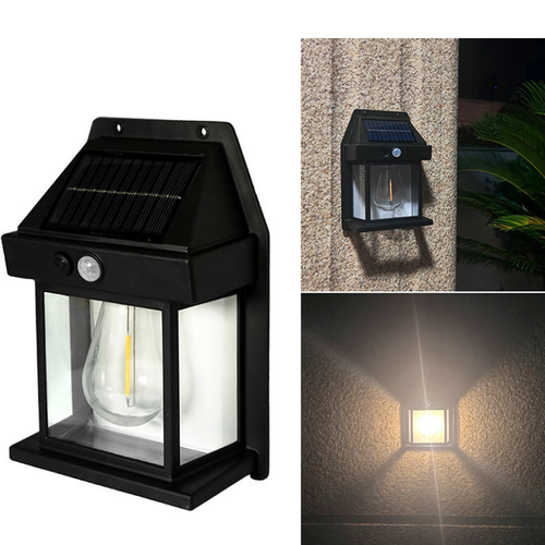 Solar Garden Wall Lamp: Motion Activated