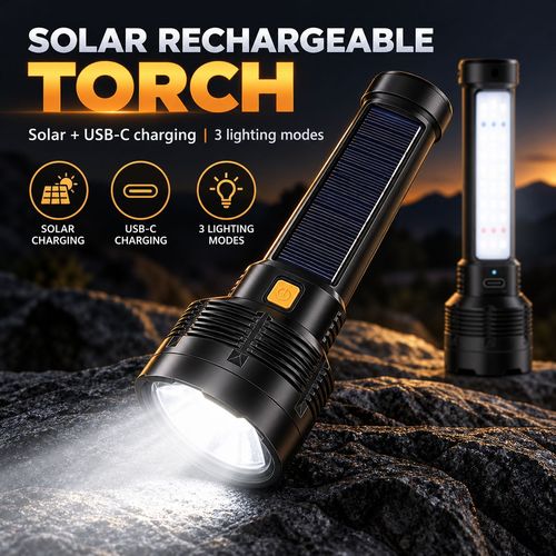 Solar Portable Floodlight - 5 Lighting Modes