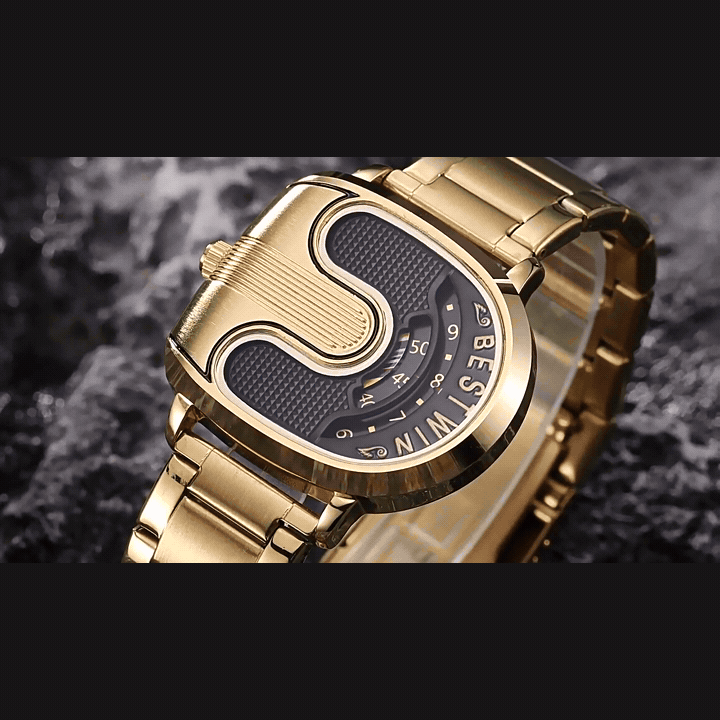 BESTWIN U-Shape Quartz Watch - Gold or Black