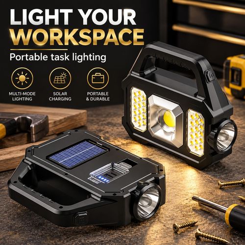 Solar Rechargeable Portable Work Light