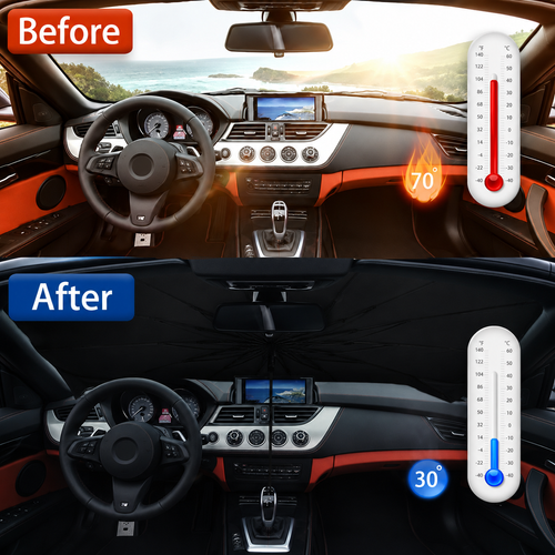 Car windshield sunshade sunshade SHADESHELLA