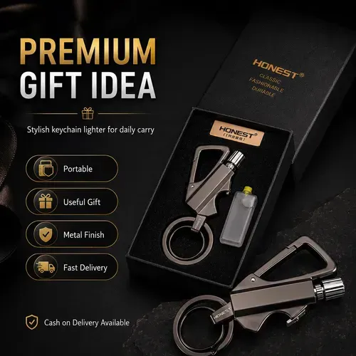🚚 24H Shipping 💵 COD｜3-in-1 Metal Keychain Lighter | Bottle Opener & Key Ring