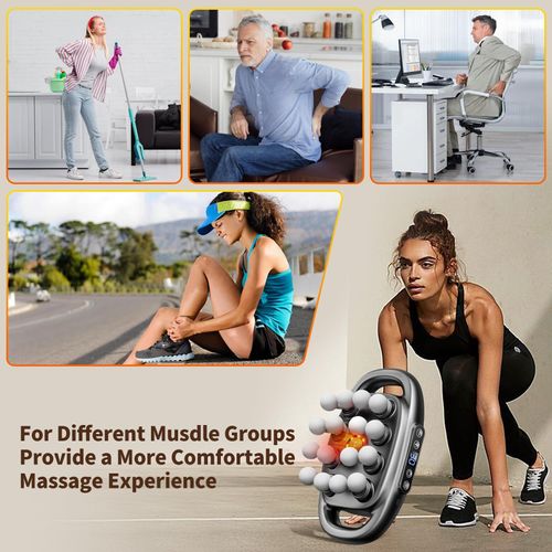 🔥Hot Seller🔥 Massage Gun Equipped with 16 Heads, Suitable for Different Body Muscle Groups