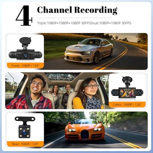 🔥HOT SALE🔥 COD！New Dash Cam: 3-inch Screen  3 Lenses  HD Night Vision  Parking Monitoring  Microwave Radar  Scratch Protection  Car Sentinel Mode