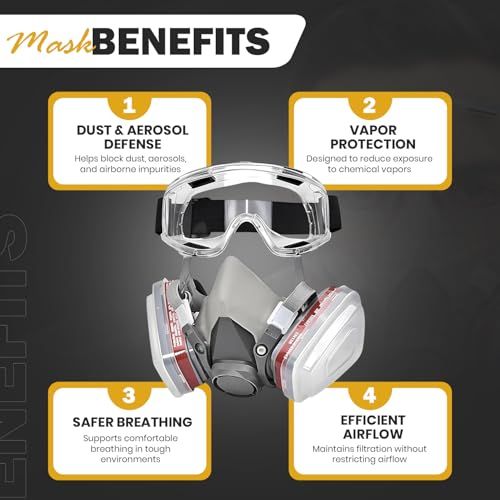 🎯🌟 Dust-Proof Integrated Respirator Mask - Your Ultimate Protection! 🛡️