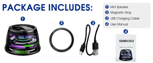 🔥Hot Seller🔥 COD！!!!Spika ya Bluetooth Sumaku Kali Sauti Zungumzia 360°!!!
