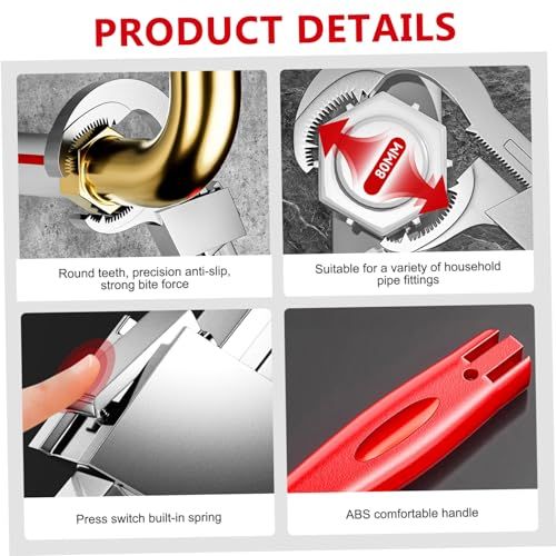 Multifunctional Plumbing Wrench Adjustable Spanner Hardware Tool, Adjustable Jaw Pipe Repair Wrench with Strong Steel Body, Ergonomic Handle, Compact Design, Local Shipping, COD Free Shipping, Pay on Delivery