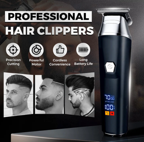 🎁Household Digital Display Professional Electric Hair Clipper Set✂️