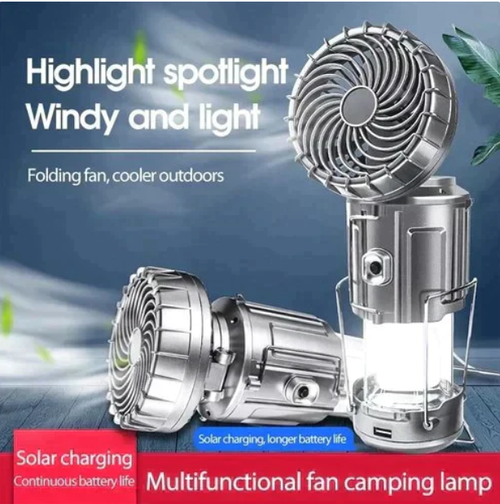 🔥Portable LED Camping Lantern With Fan