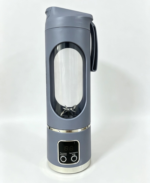 12-Blade Electric Portable Juicer Blender – USB Rechargeable, Crush Ice & Frozen Fruits, 120W Powerful Motor, BPA-Free Mini Personal Smoothie Maker for Home, Office, Travel, Outdoor Camping