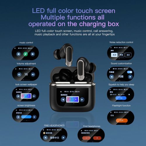 LED Touch Screen Bluetooth Headset🎧📢Clearance loss sale！