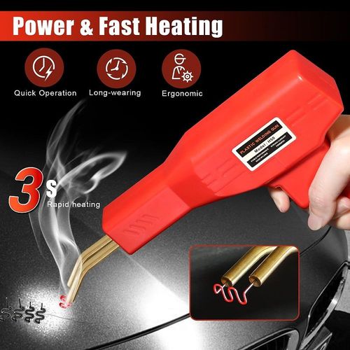 Plastic repair welding torch — Car bumper repair Comes with 4 types of welding studs, totalling 200 pieces
