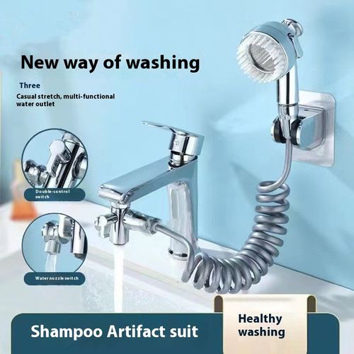Three-in-one copper-bodied tap with external massage shower head💦🚿
