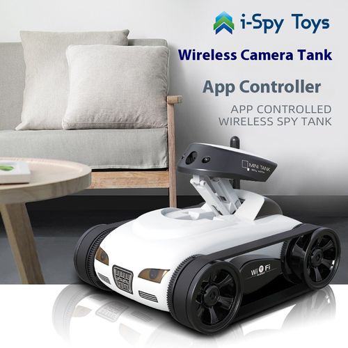 Mobile-controlled real-time camera-equipped miniature tank🎮📲