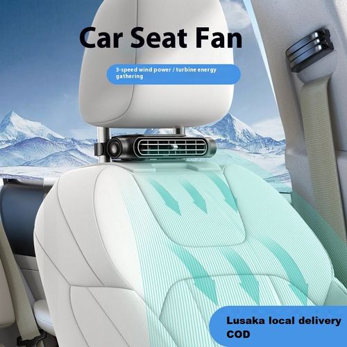 ⚡Compact size, big impact！Takes up no space in the car—Rear-seat fan for vehicles 🚗💨