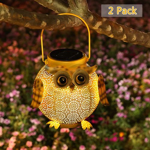 Solar owl light